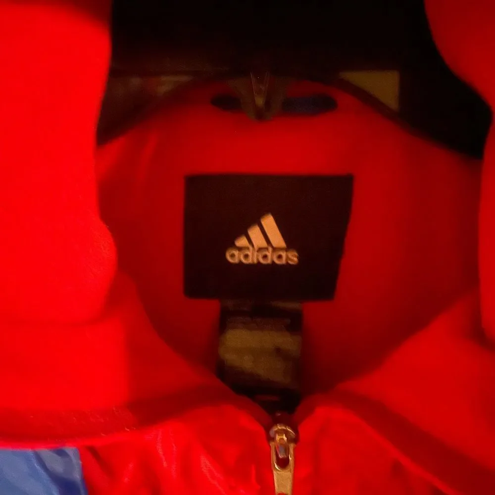 University of Kansas, KU Jayhawks, boys heavy Adidas coat size Large 14/16 blue